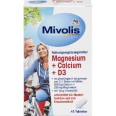 Mivolis Magnesium+calc.+d3 45tab вітаміни