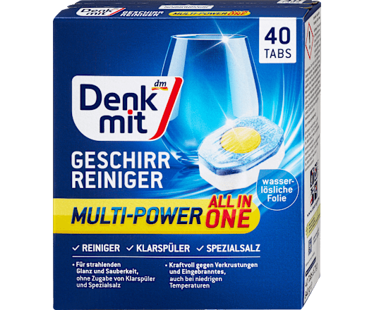 Denkmit таблетки для ПММ Geschirr-Reiniger Multi-Power12 40шт (7)