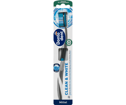 Dontodent зубна щітка Clean & White Mittel (20)