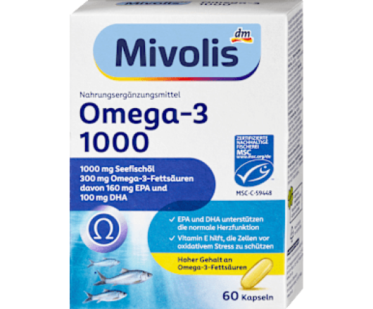 Mivolis вітаміни Omega-3 1000mg 60шт (8)