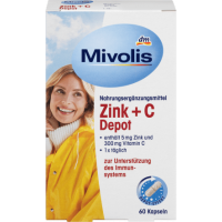 Mivolis вітаміни Zink+C Depot 60шт 