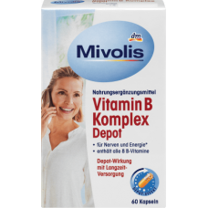 Mivolis Vitamin B Komplex Depot, Kapseln 60 St., 33 g вітаміни 