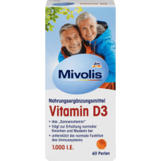 Mivolis Vitamin D3 60perlen 13,3g вітаміни 