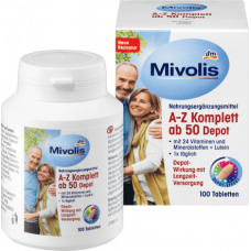 Mivolis A-Z Komplett AB 50 DEPOT (після 50 років) 100капсул вітаміни 