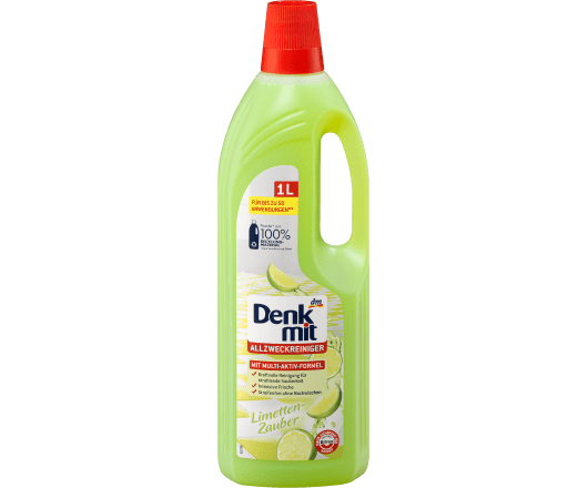Denkmit рідина для миття підлоги Allzweckreiniger Limetten-Zauber 1л (12)