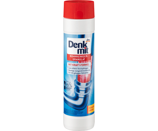 Denkmit порошок для чищення труб Rohrreiniger-Granulat 600g (12)