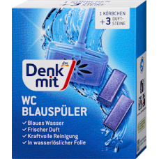Denkmit WC-Blauspüler 1OR + 2NF 3 St Засіб для унітазу 