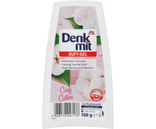 Denkmit освіжувач повітря гелевий Duft-Gel Cosy Cotton 150g (12)