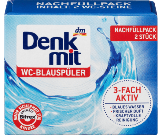 Denkmit WC-Blauspüler Запаска засіб для унітазу 80g (36)
