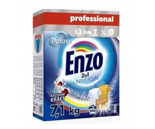 Deluxe Enzo порошок для прання з мірним стаканом UNIVERSAL 100п 7,1кг 