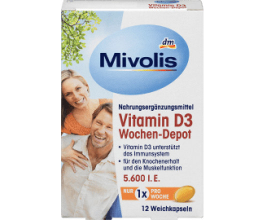 Mivolis Vitamin D3 Wohen-Depot 12капсул вітаміни