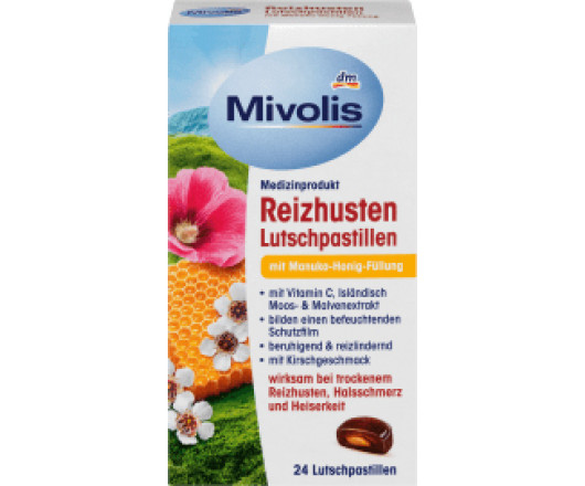 Mivolis вітаміни Reizhusten Lutschpastillen 24шт 