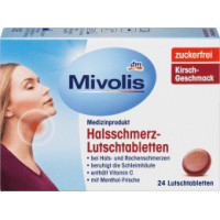 Mivolis Halsschmerz-Lutschtabletten 24 st Вітаміни таб. для горла с ментолом та віт С. 