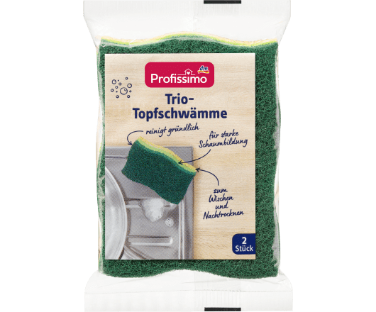 Profissimo губка trio-Topfschwamme для нержавейки 2st (10)