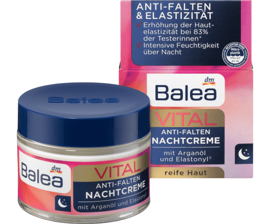 Balea крем для лиця Vital Anti-Falten Nachtcreme 50 ml