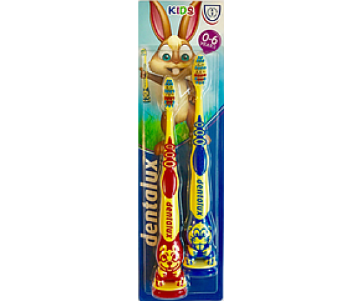 Dentalux зубна щітка kids 0-6р 2шт