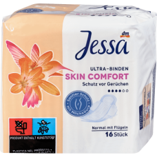 Jessa прокладки Skin Comfort 16шт 4каплі