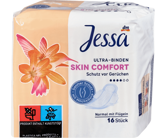 Jessa прокладки Skin Comfort 16шт 4каплі