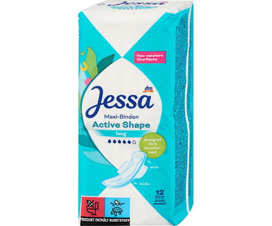 Jessa прокладки Ultra-Binden Active Shape Lang 12St