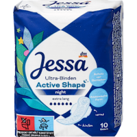 Jessa прокладки Ultra-Binden Active Shape Night 10St
