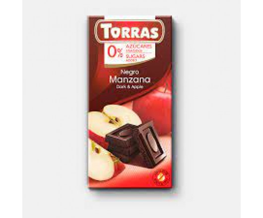 шоколад ТМTorras №526 чорний з яблуком 0.75