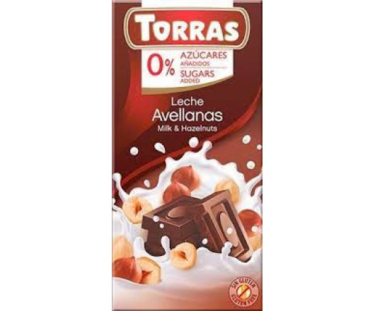 шоколад ТМTorras №562 молочний фундук 0.75
