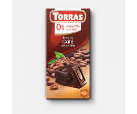 шоколад ТМTorras №568 чорний з кавою 0,75