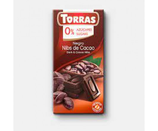 шоколад ТМTorras№567 чорний з какао 0.75