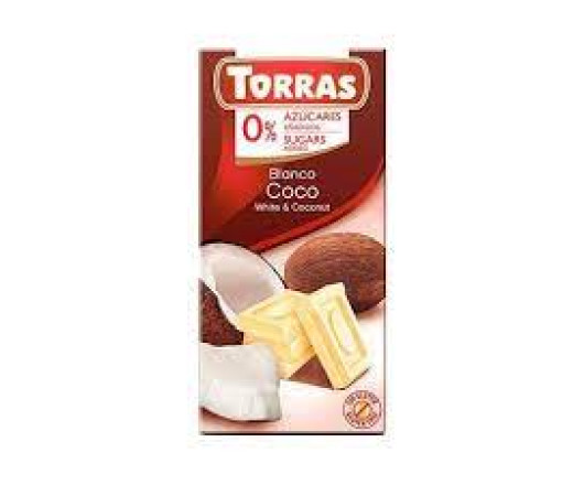 Torras шоколад №529 білий з кокосом 75г