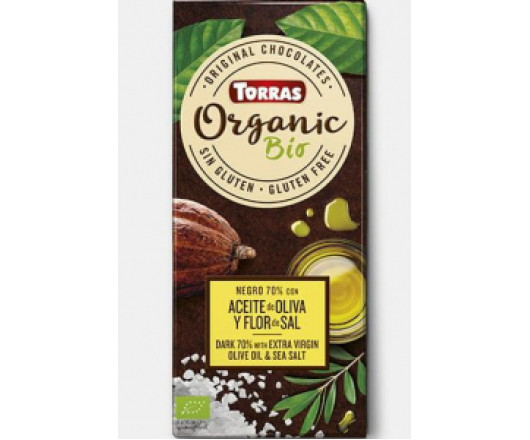 Torras шоколад organic 70% N727 з оливковою олією і сіллю
