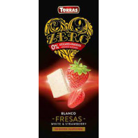  Torras шоколад №63 білий з полуницею 125г 