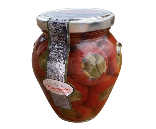 гурт Satos перець con ricotta e capperi фарширований анчоусами та каперсами 280/200 (6)