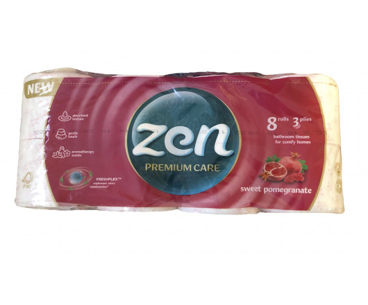 Zen туалетний папір Sweet pomengranate 3ш 8шт