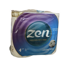 Zen туалетний папір premium care Relax 3 шар 4шт