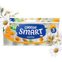 Smart туалетний папір РОМАШКА 3шар 10шт