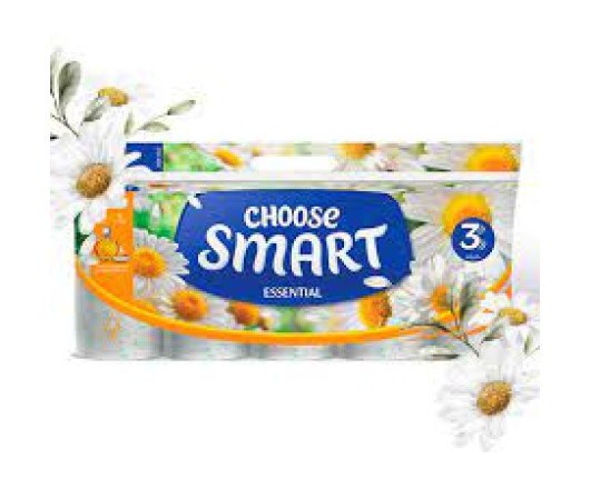 Smart туалетний папір РОМАШКА 3шар 10шт