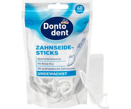 Dontodent зубочистки з футляром Zahnseide-Sticks 40шт (48)