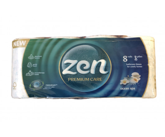 Zen туалетний папір Ocean SPA 3ш 8р
