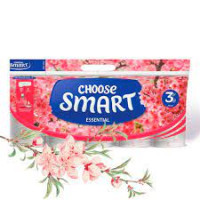 Smart туалетний папір Персикові квіти 3шар 10шт