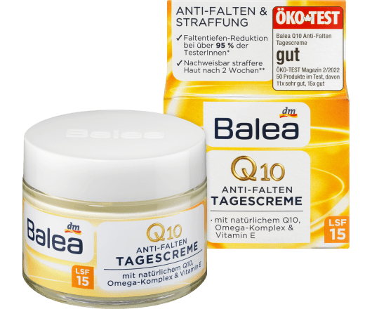 Balea крем денний Tagescreme Q10 проти зморшок LSF15 50ml (12)