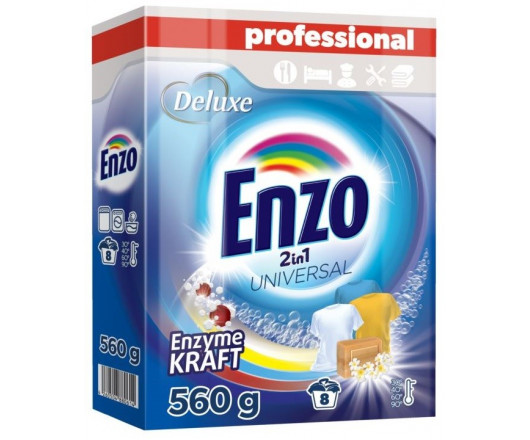 Deluxe Enzo порошок для прання UNIVERSAL 8п 560г (18)