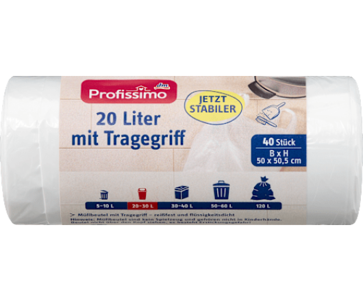Profissimo пакети для сміття mit Tragegriff 20L 40St