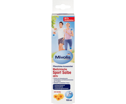 Mivolis лікувальна спортивна мазь Medizinische Sportsalbe aktiv, 100 ml