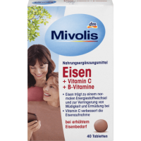 Mivolis Eisen + Vitamin C + B-Vitamine 40таблеток 25g