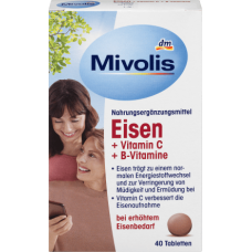 Mivolis Eisen + Vitamin C + B-Vitamine 40таблеток 25g