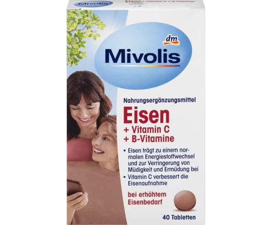 Mivolis Eisen + Vitamin C + B-Vitamine 40таблеток 25g