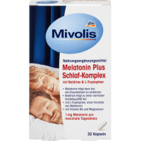 Mivolis Melatonin Plus Schlaf-Komplex 32капсул 16g вітаміни