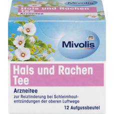 Mivolis чай лікувальний для горла Hals und Rachen Tee 12шт 18г (12)