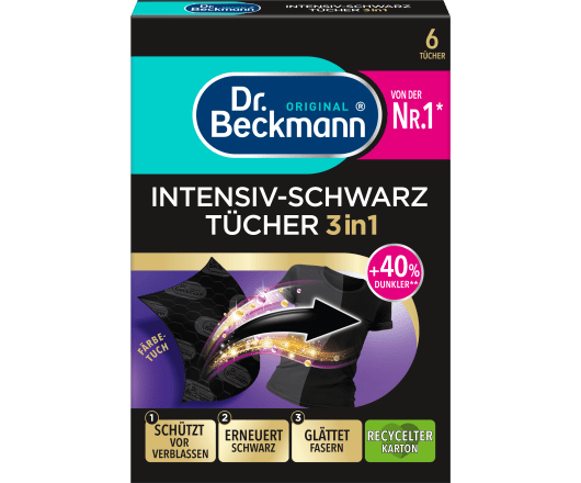Dr. Beckmann серветки для прання чорних речей 6шт (12)