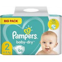 Pampers памперси 2 4-8kg 96шт 